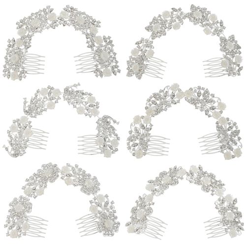 DP A-89 alliage strass papillon fleur fourche peigne chaîne