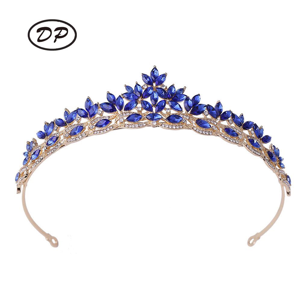 DP HG-1095 Alloy rhinestone crystal baroque crown