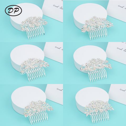 DP A-306 Fashion Alloy AB rhinestone mariposa flor horquilla