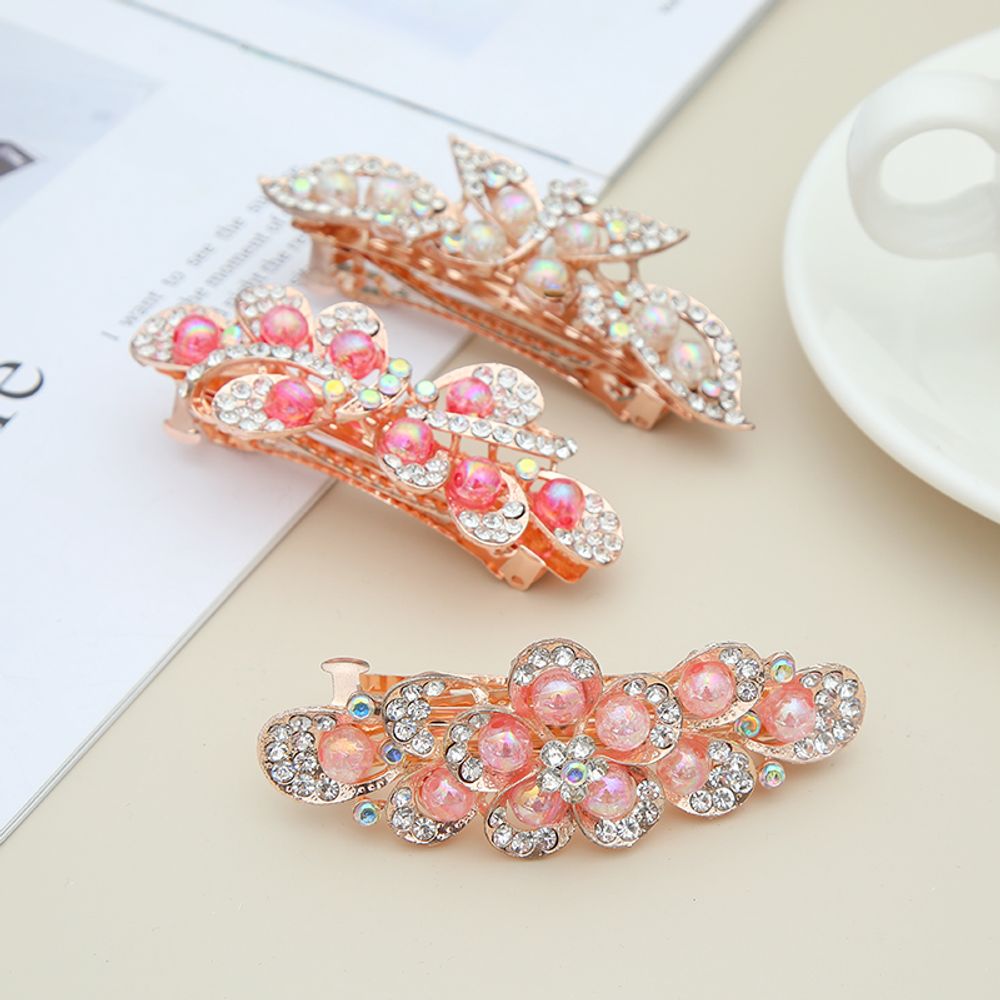 DP B-5012 Fashion Alloy rhinestone  butterfly flower hair clip