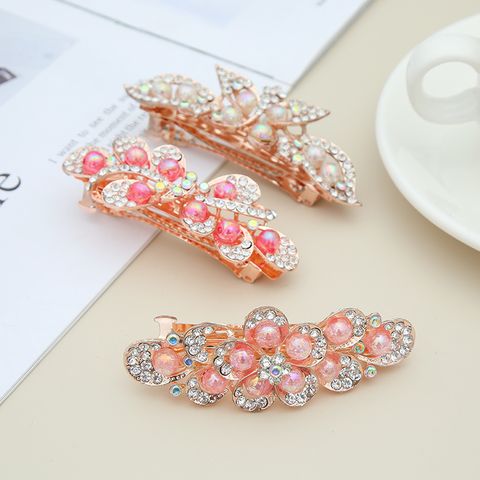 DP B-5012 Fashion Alloy strass borboleta flor grampo de cabelo