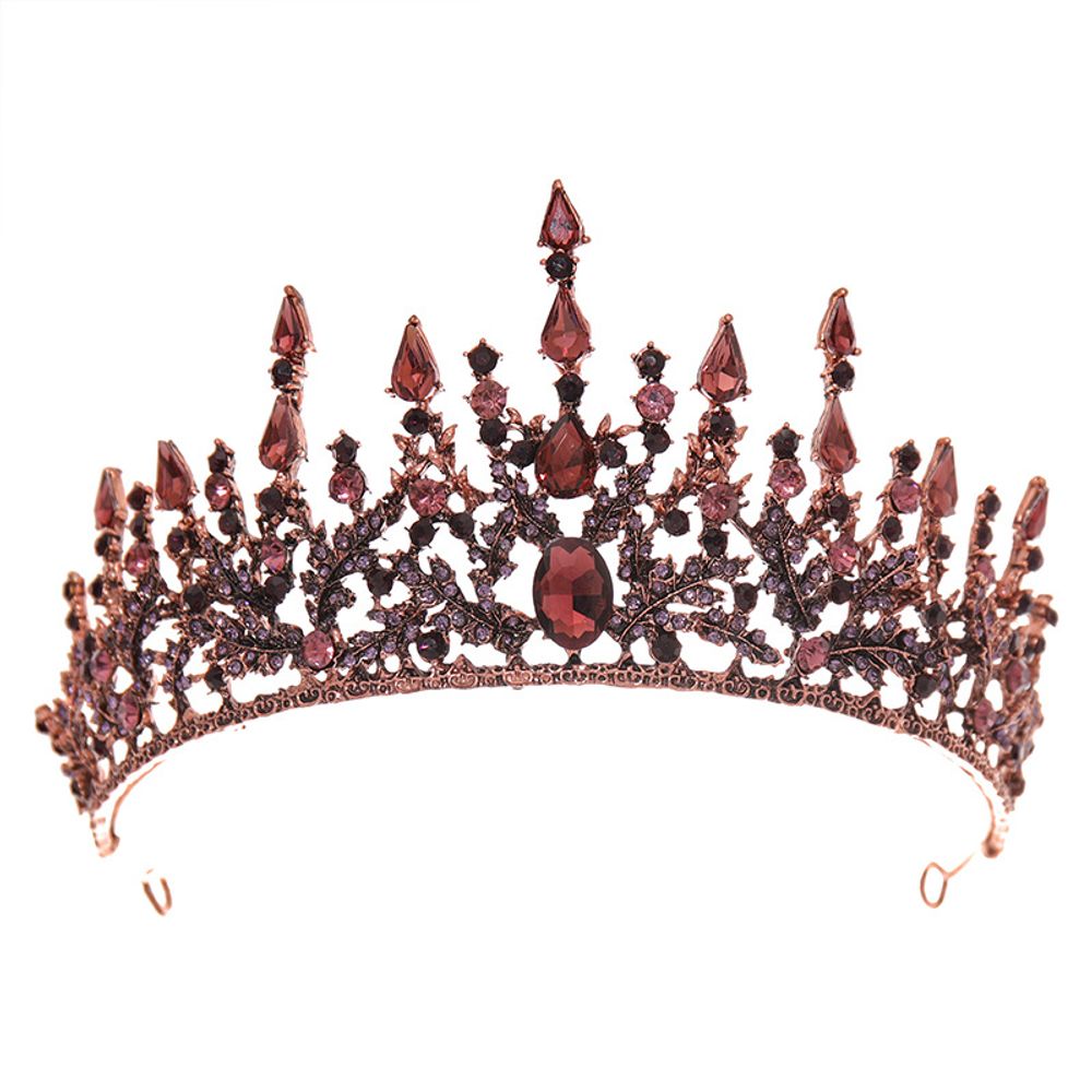 DP HG-1104 Alloy rhinestone crystal baroque crown