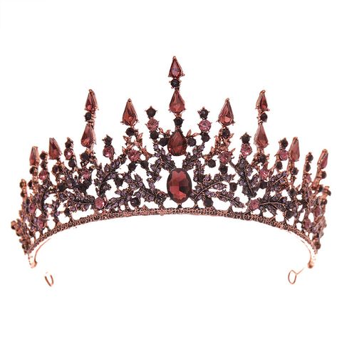 DP HG-1104 Alloy rhinestone crystal baroque crown
