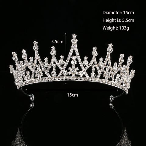 Corona barroca de diamantes de imitación de aleación DP H-41