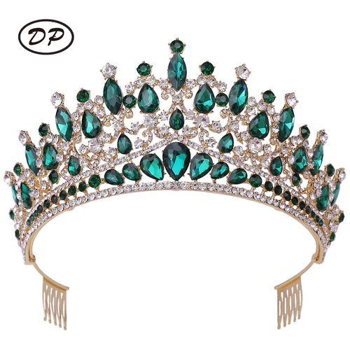 DP HG-1093 Alloy rhinestone crystal baroque crown