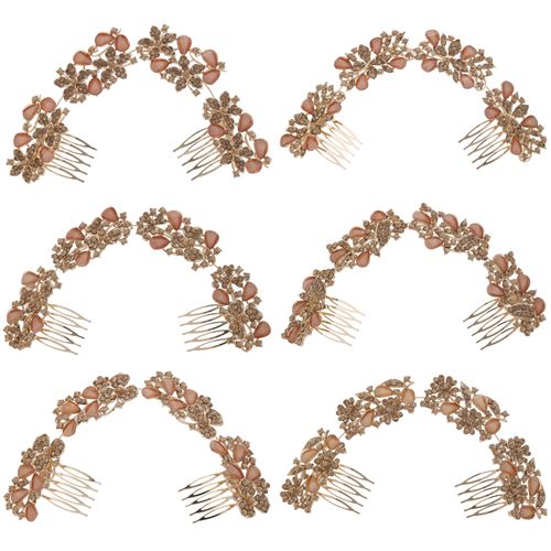 DP A-90 Alliage strass fleur fourche peigne chaîne