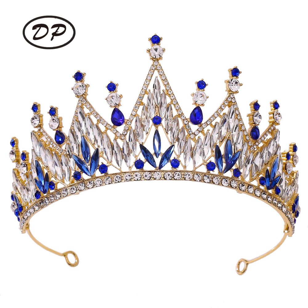 DP HG-1085 Alloy rhinestone crystal baroque crown