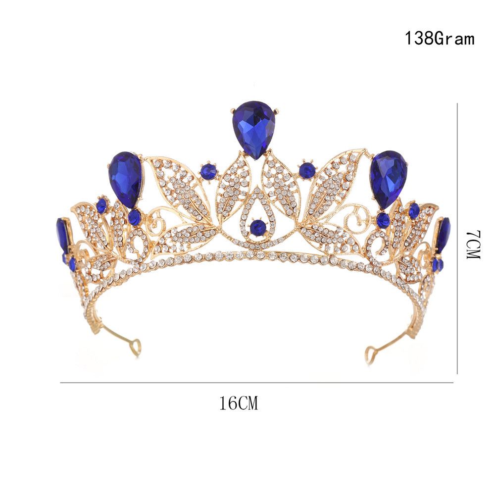 Corona barroca de cristal de diamantes de imitación de aleación DP HG-1101
