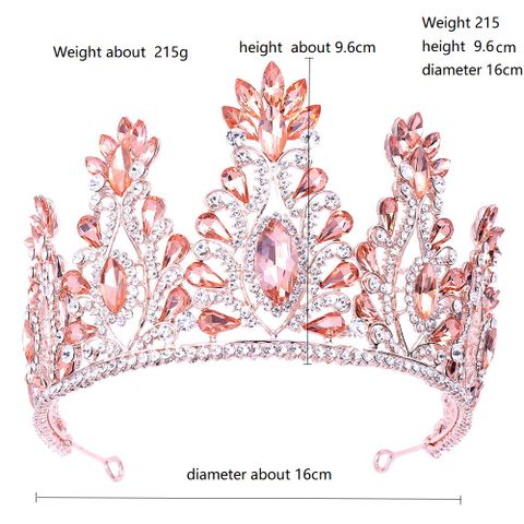 DP HG-1076 Alloy rhinestone crystal baroque crown