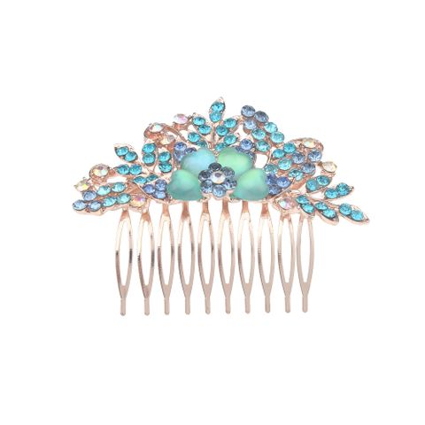 DP A-94 Fashion Alloy colorful rhinestone  flower hairpin