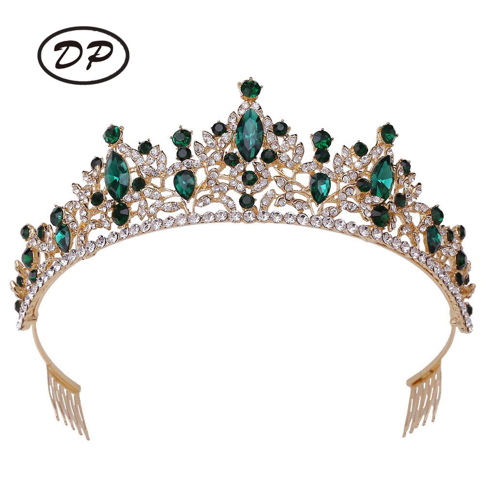 DP HG-1094 Alloy rhinestone crystal baroque crown