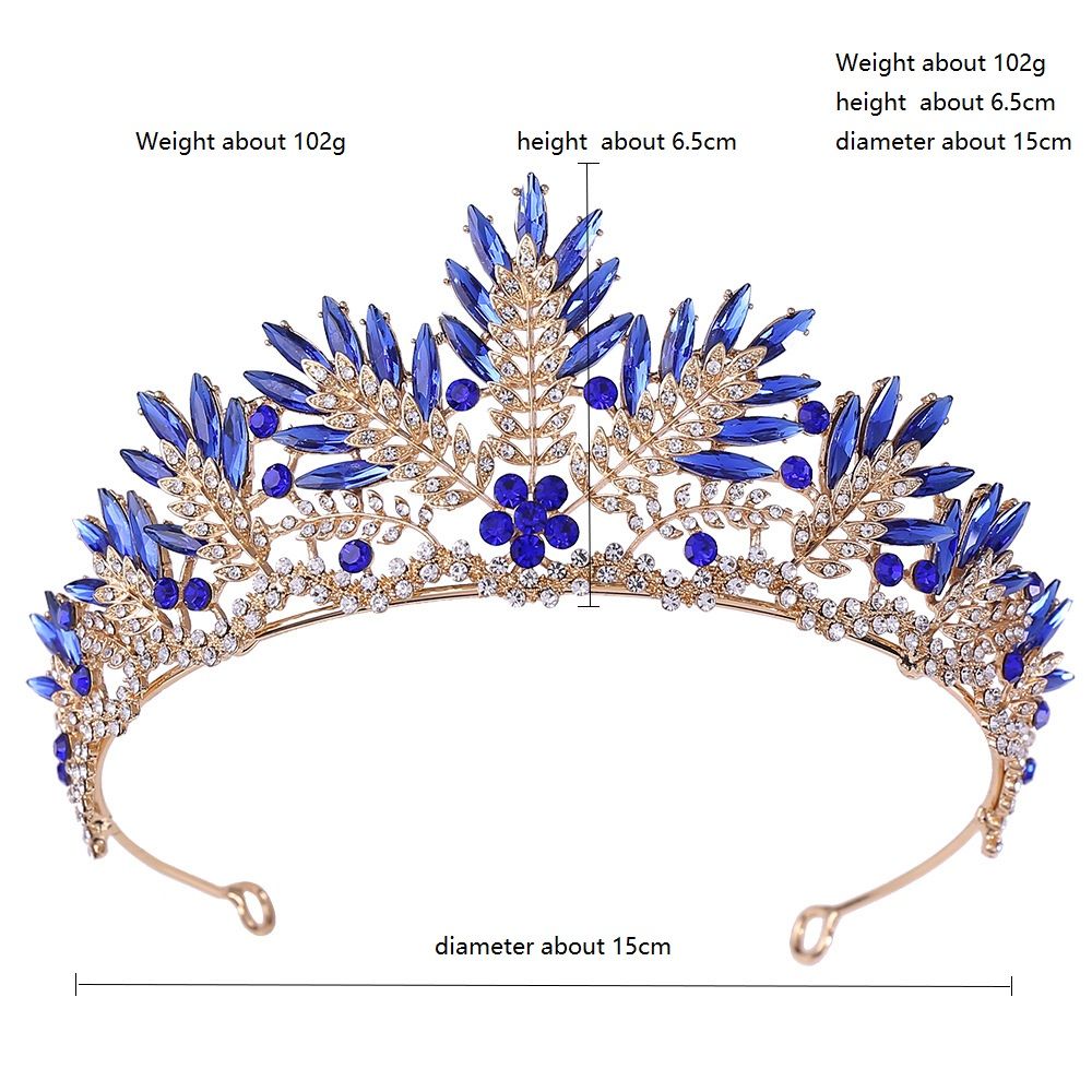 DP HG-1098 Alloy rhinestone crystal baroque crown