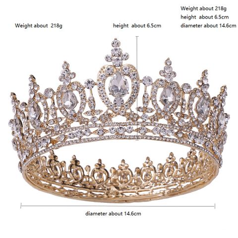 DP HG-1083 Alloy rhinestone crystal baroque crown