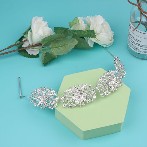 DP E-62 Alloy rhinestone butterfly flower Hair Chain