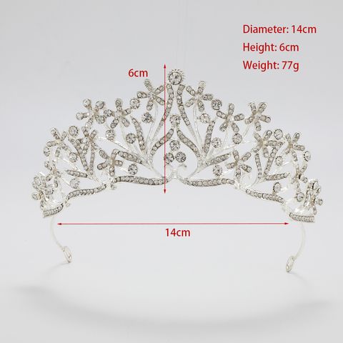 DP H-22 Alloy rhinestone flower crown