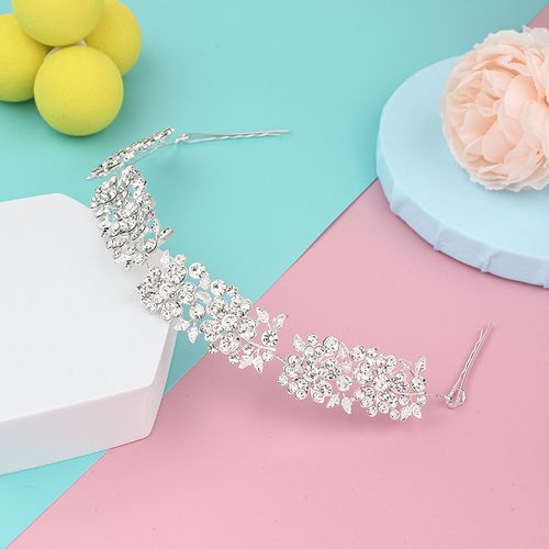 DP E-104  Fashion Alloy rhinestone butterfly flower Hair Chain