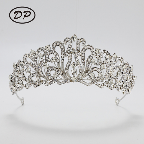 DP H-26 Corona barocca in strass in lega