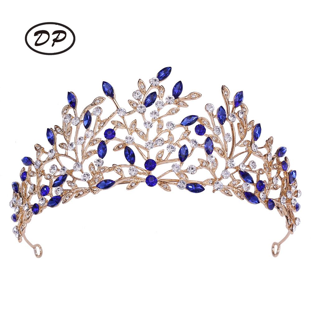 DP HG-1081 Alloy rhinestone crystal baroque crown