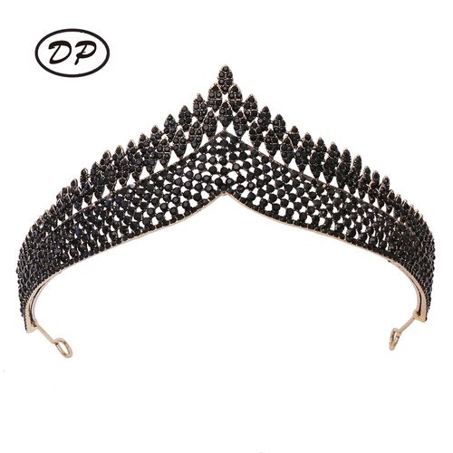 DP HG-1079 Alloy rhinestone baroque crown