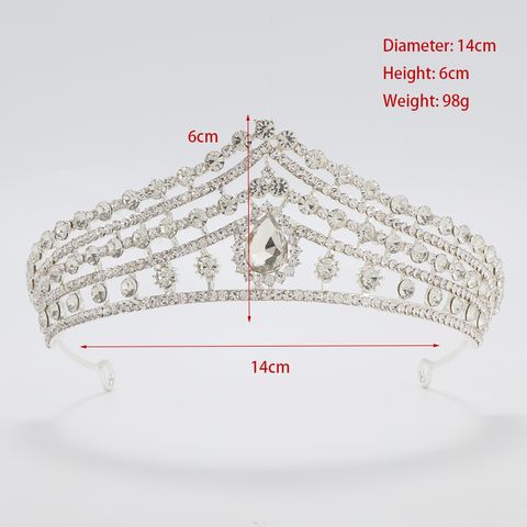DP H-36 Corona barocca in cristallo di strass in lega