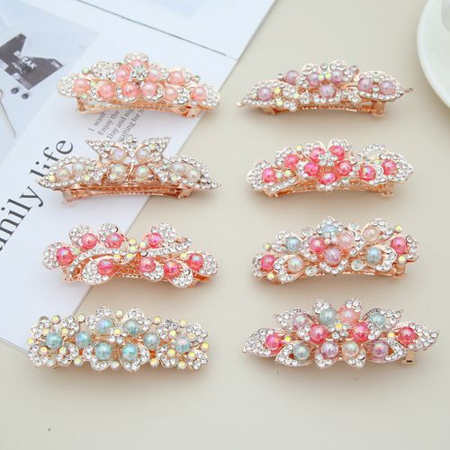 DP B-5012 Fashion Alloy strass borboleta flor grampo de cabelo