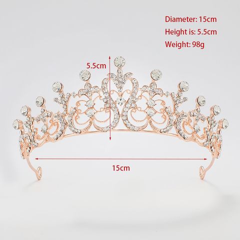 DP H-25 Alloy rhinestone baroque crown