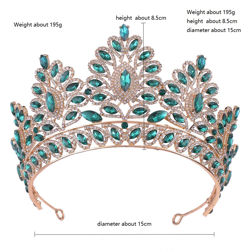 DP HG-1099 Alloy rhinestone crystal baroque crown