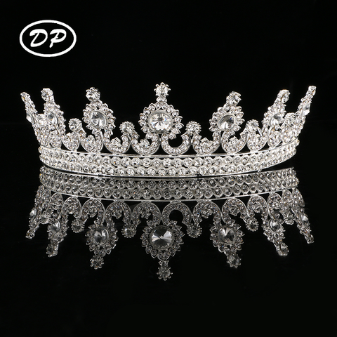 Corona barroca de cristal de diamantes de imitación de aleación DP H-38