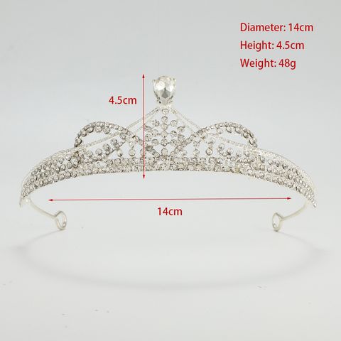 DP H-3 Corona barocca in cristallo di strass in lega