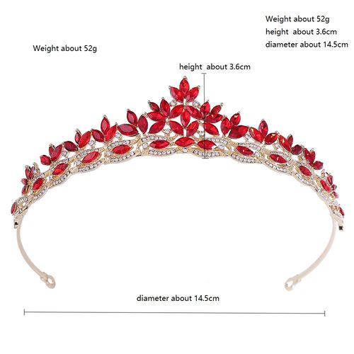 DP HG-1095 Alloy rhinestone crystal baroque crown