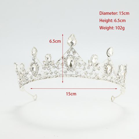 DP H-4 Corona barocca in cristallo di strass in lega