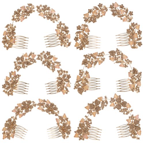 DP A-88 Alliage strass fleur fourche peigne chaîne