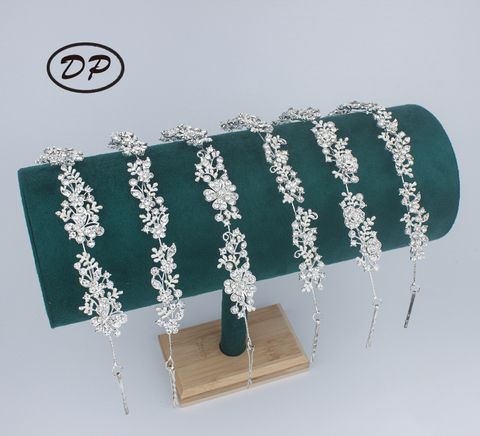DP E-40 Alloy rhinestone butterfly flower Hair Chain