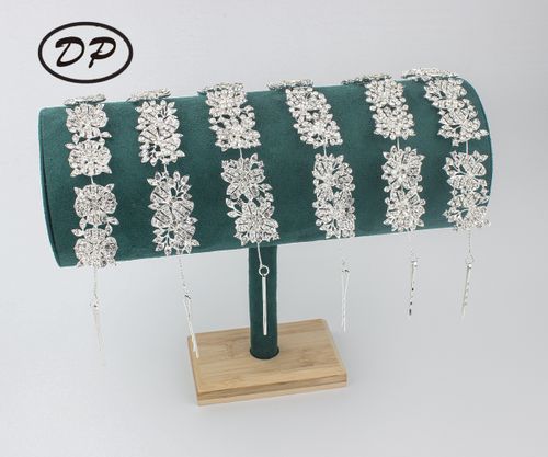 DP E-107 우아한 합금 라인석 나비 나비 꽃 헤어 체인