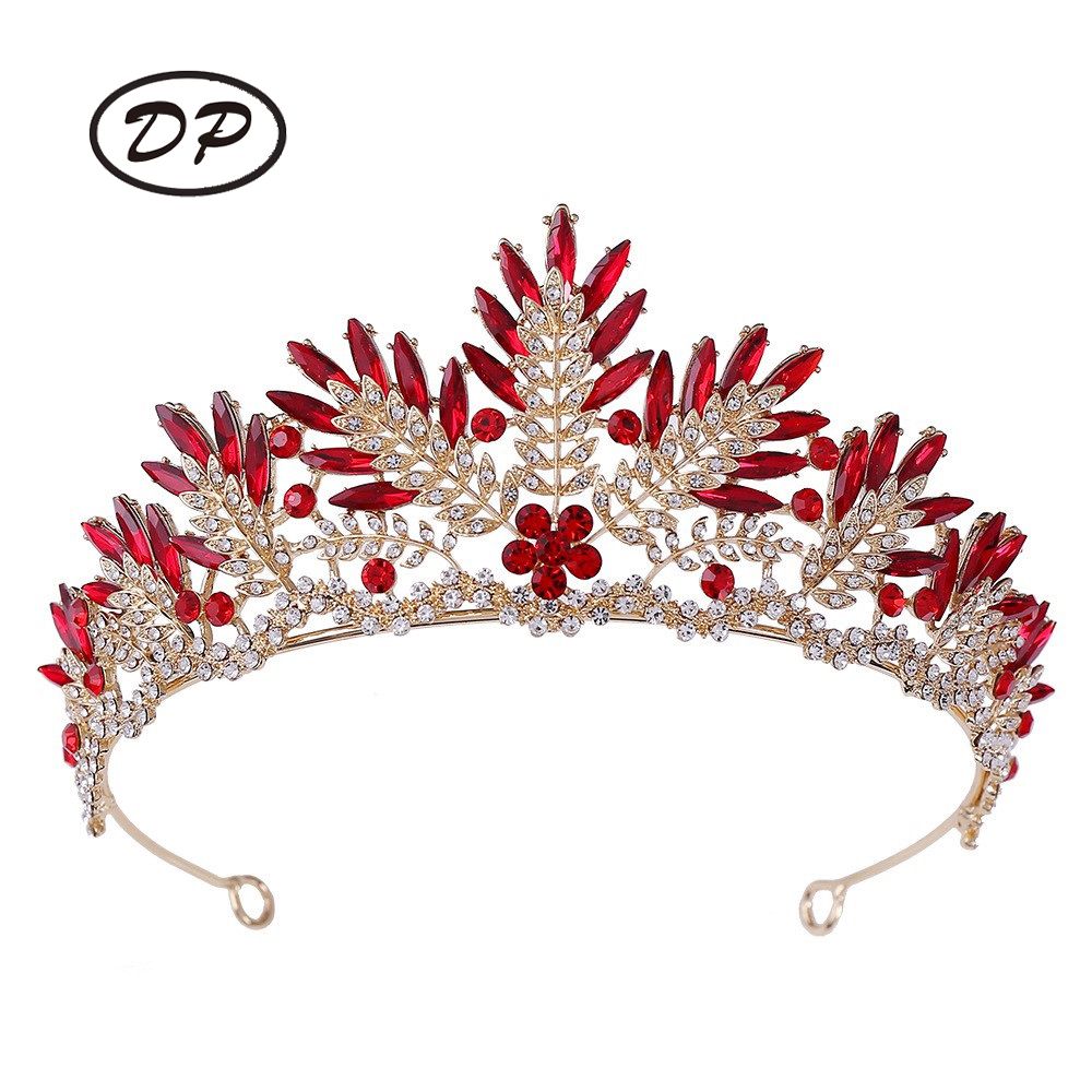 DP HG-1098 Alloy rhinestone crystal baroque crown
