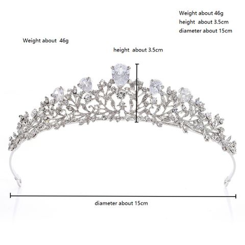 DP HG-1084 Alloy rhinestone crystal baroque crown