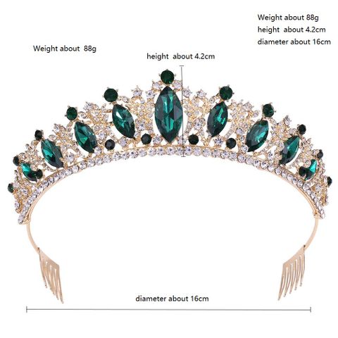 DP HG-1082 Alloy rhinestone crystal baroque crown