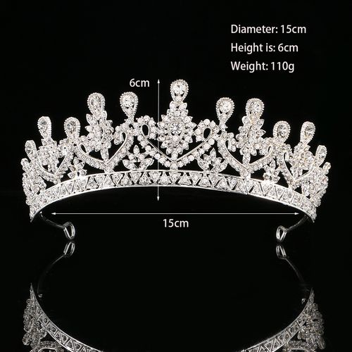 DP H-45 Alloy rhinestone baroque crown