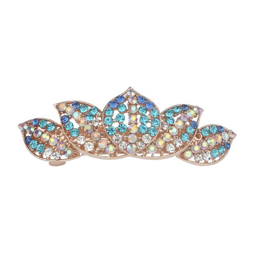 DP B-5062 Alloy strass pavão flor borboleta grampo de cabelo
