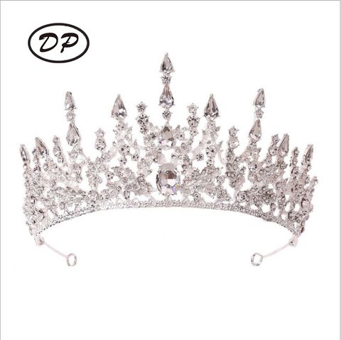 DP HG-1104 Alloy rhinestone crystal baroque crown
