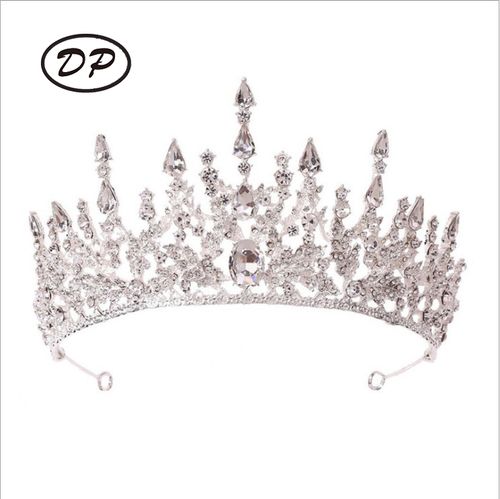 DP HG-1104 Alloy rhinestone crystal baroque crown
