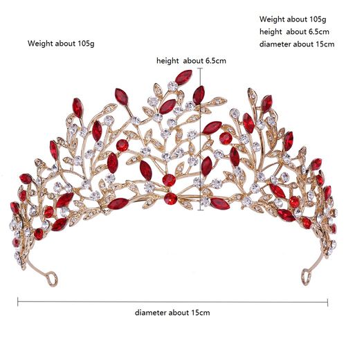 DP HG-1081 Alloy rhinestone crystal baroque crown