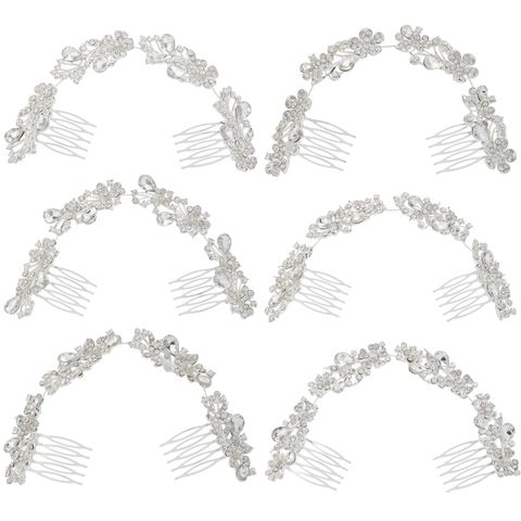 DP A-67 Alloy rhinestone crystal fork comb chain