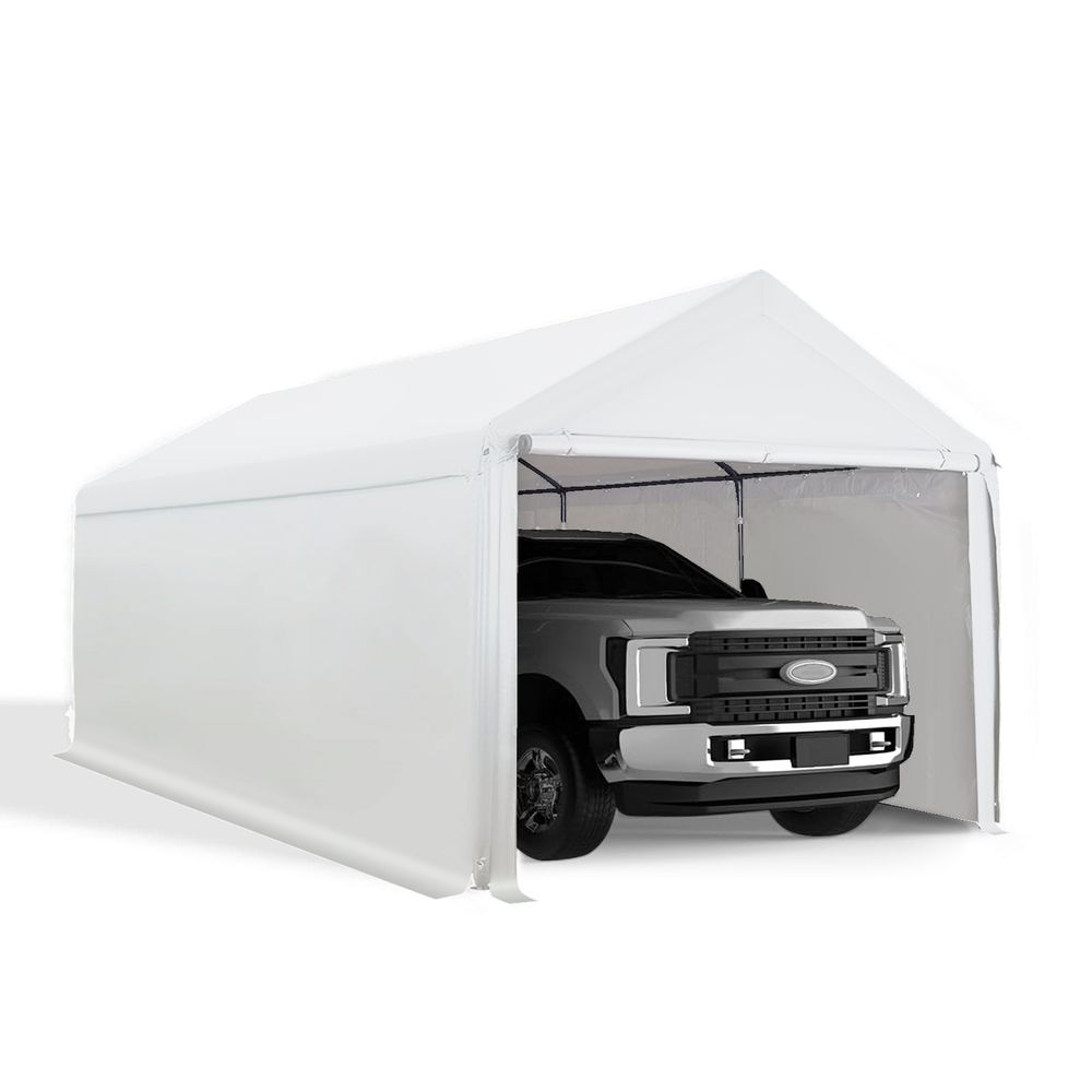 GOJOOASIS White Canopy Tent With Side Wall