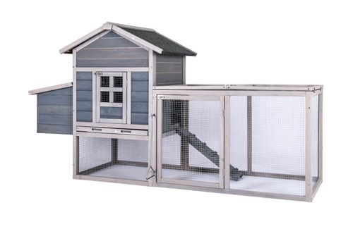 Grezone Chicken Coop Rabbit Hutch Hen Cage Large Wooden