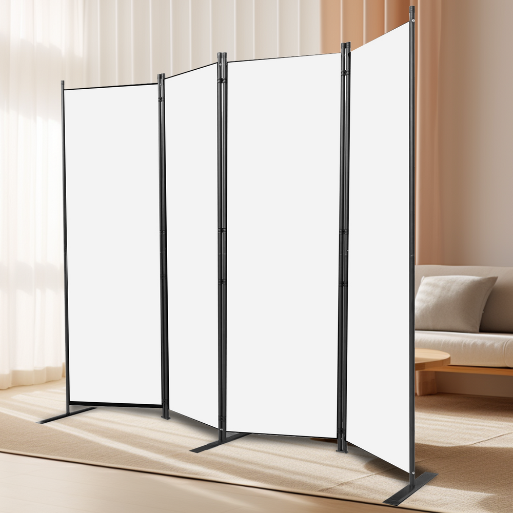 Room Divider-4 Panels Folding Privacy Screens, Partition Room Dividers Wall for Separation, Home, Office, Classroom, Studio
