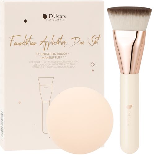 Foundation Brush with Makeup Puff