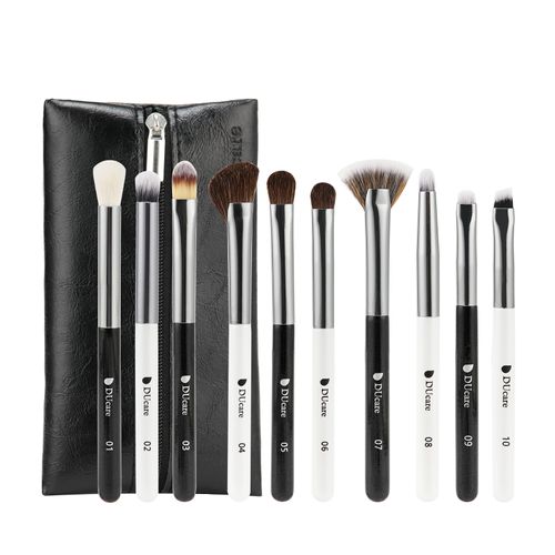 Ensemble de 10 mini pinceaux de voyage pour les yeux Panda