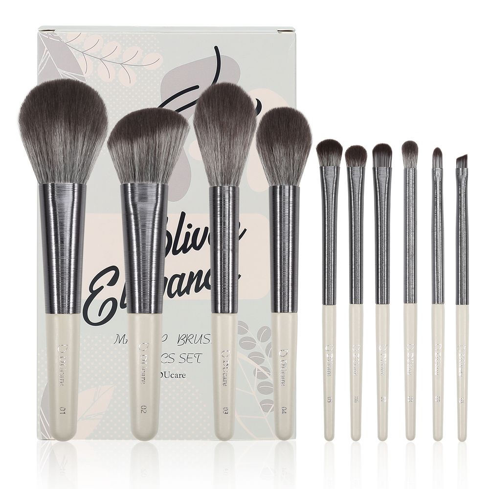 Silver Glegance--10 PCS Makeup Brush Set