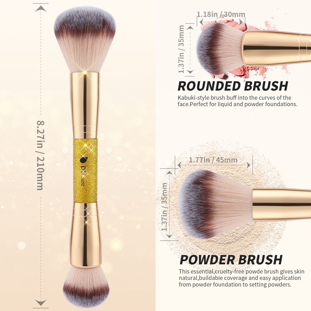 Afterglow --- Dual-end Rounded Foundation & Powder Brush Single Pack